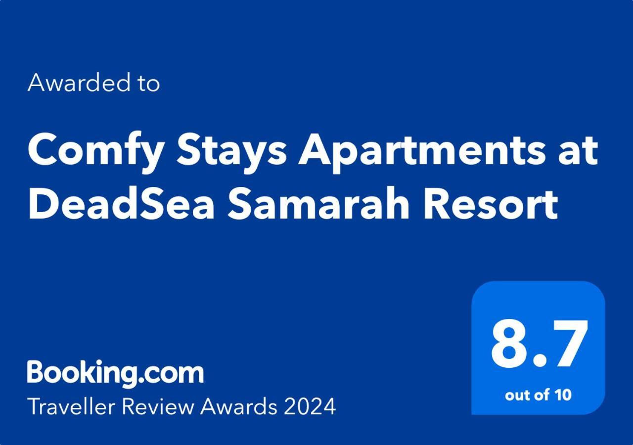 Comfy Stays Sea View Apartments At Deadsea Samarah Resort Sweimeh Exterior foto